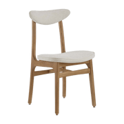 Chaise en marbre blanc et frêne nature 52 x 45 Série 200-190 - 366 Concept - The Cool Republic