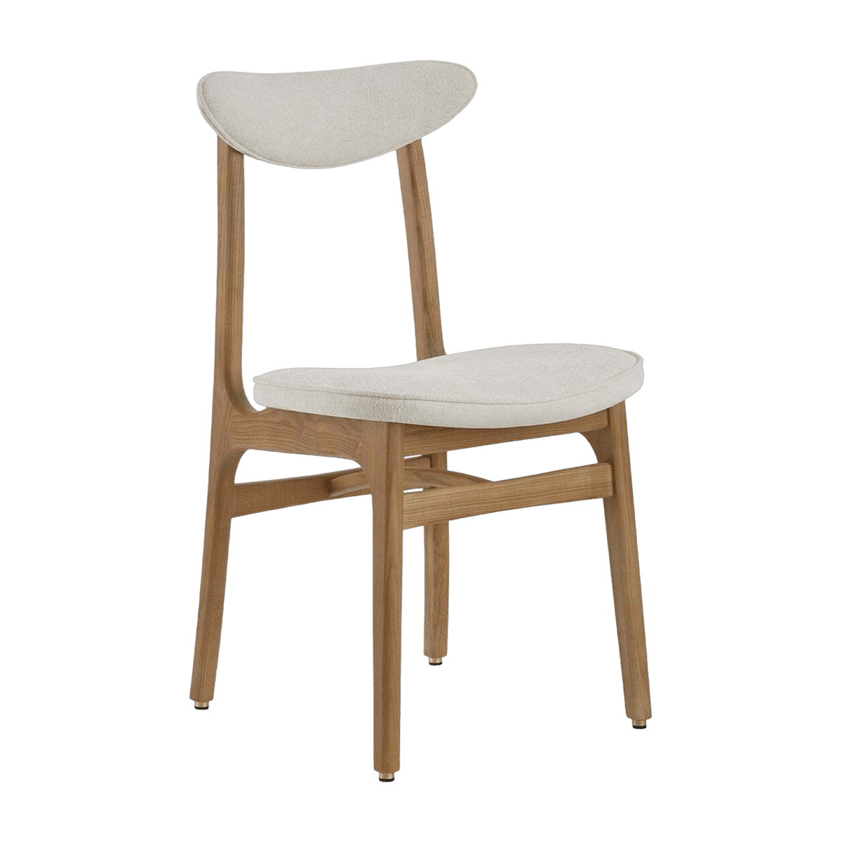 Chaise en marbre blanc et frêne nature 52 x 45 Série 200-190 - 366 Concept - The Cool Republic