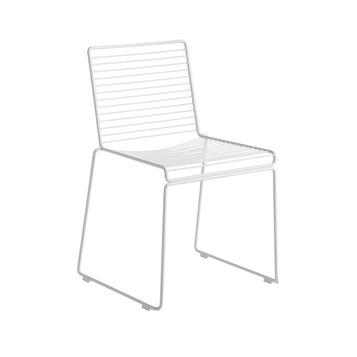 Chaise en métal blanc Hee - HAY - The Cool Republic