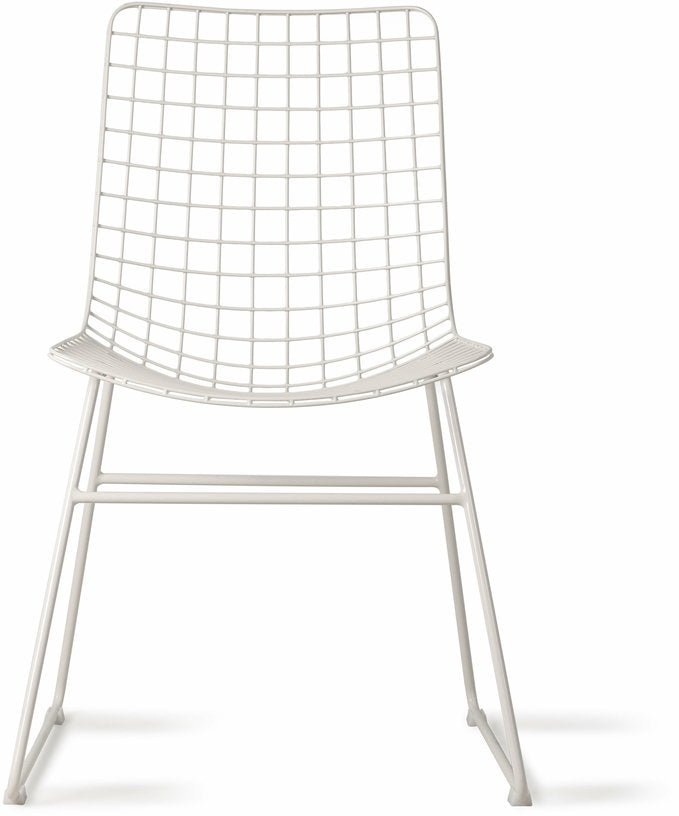 Chaise en métal blanc Wire - HKliving - The Cool Republic