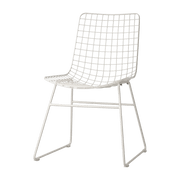 Chaise en métal blanc Wire - HKliving - The Cool Republic