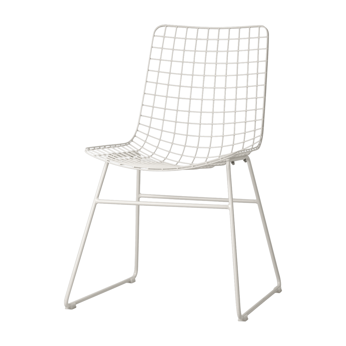 Chaise en métal blanc Wire - HKliving - The Cool Republic
