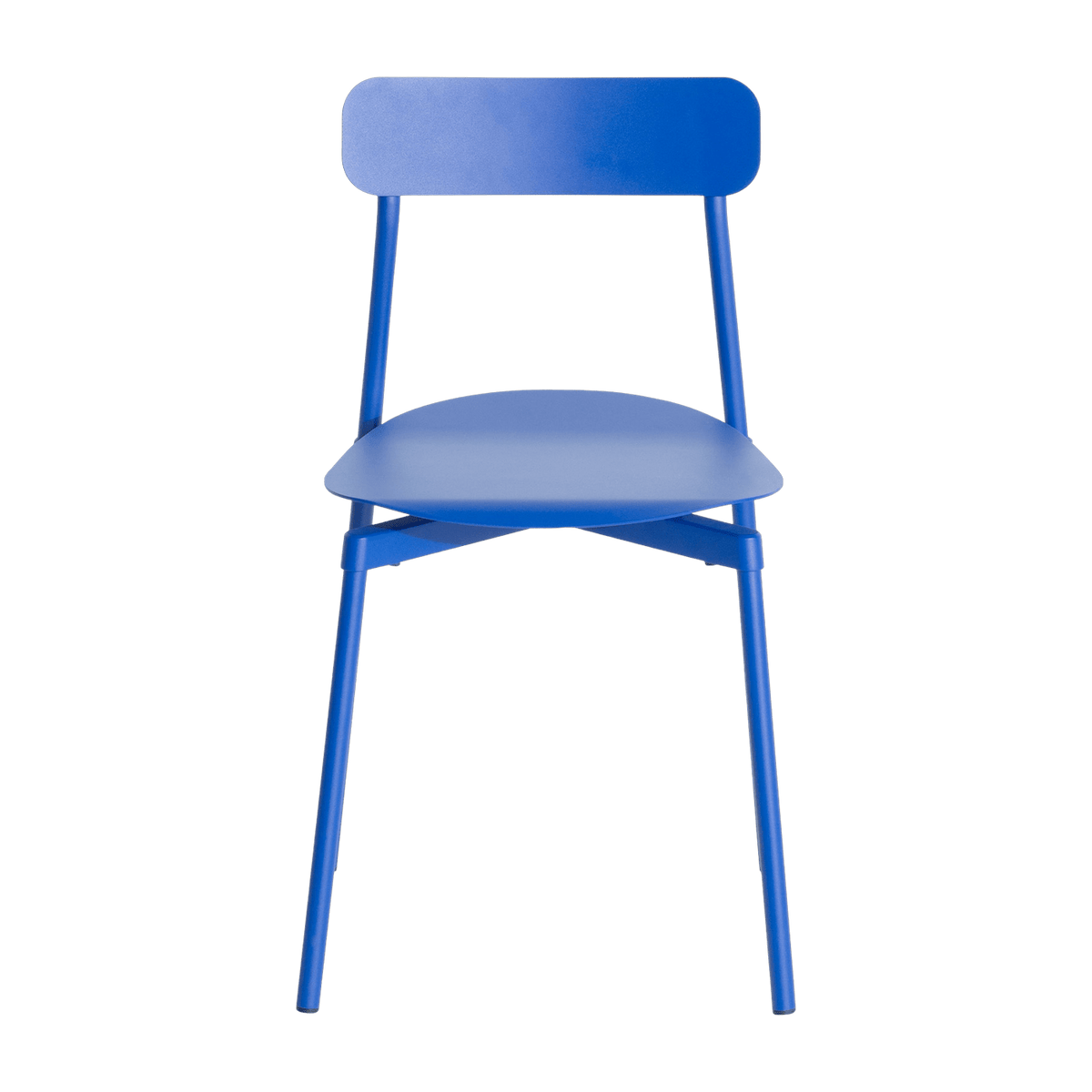 Chaise en métal bleu Fromme - Petite Friture - The Cool Republic