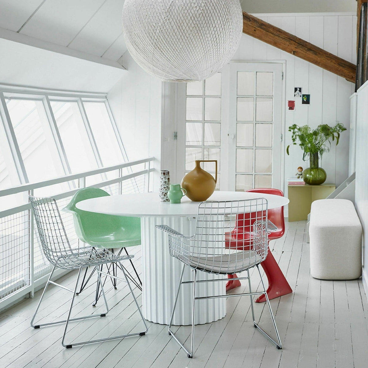 Chaise en métal chrome Wire - HKliving - The Cool Republic