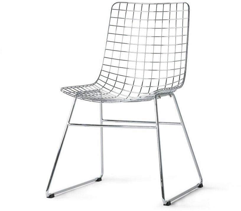 Chaise en métal chrome Wire - HKliving - The Cool Republic