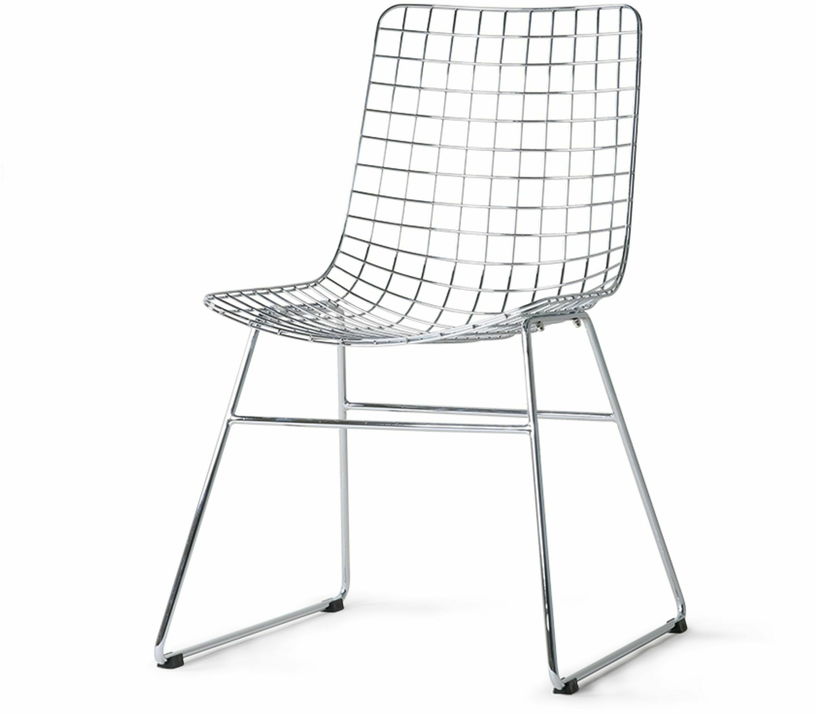 Chaise en métal chrome Wire - HKliving - The Cool Republic