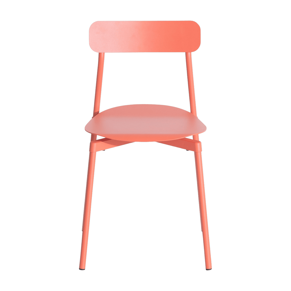 Chaise en métal corail Fromme - Petite Friture - The Cool Republic