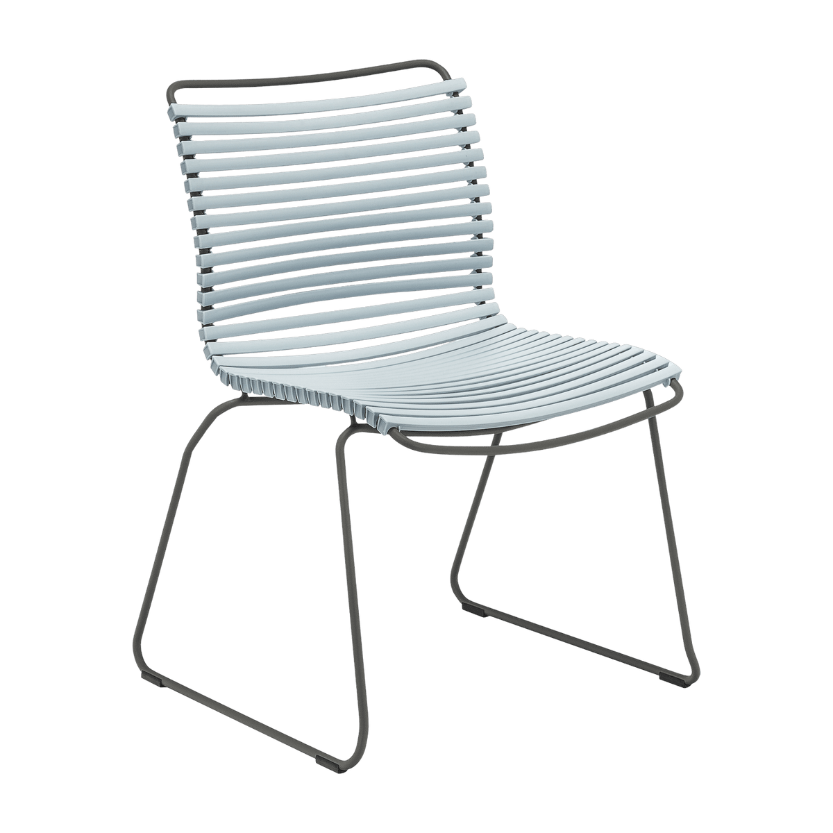Chaise en métal et plastique bleu clair CLICK - Houe - The Cool Republic