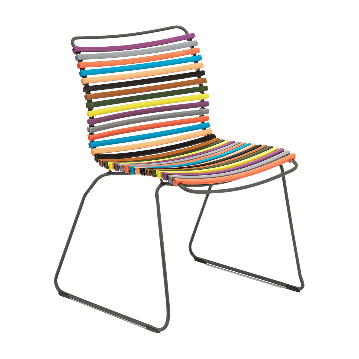 Chaise en métal et plastique multicolore CLICK - Houe - The Cool Republic