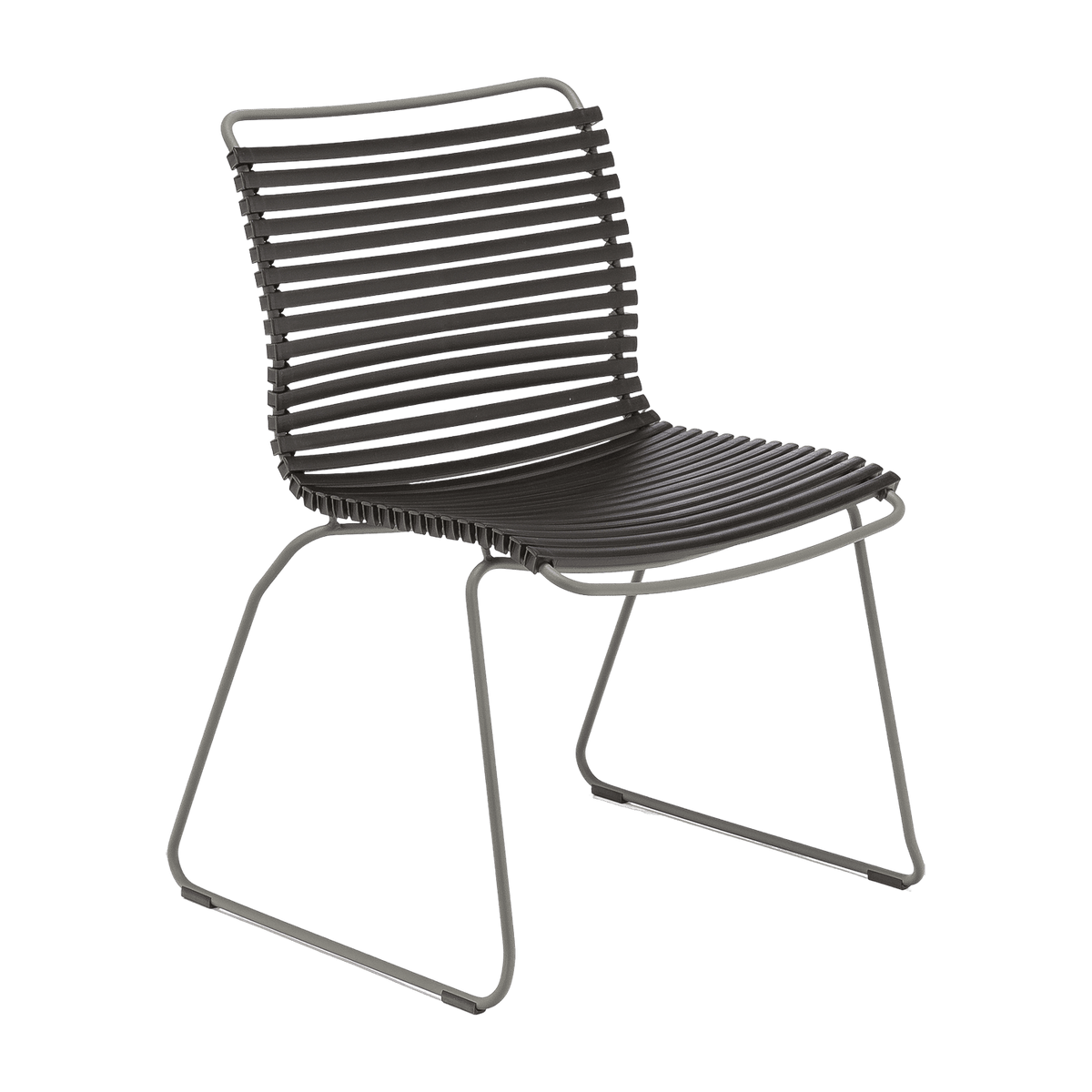Chaise en métal et plastique noir CLICK - Houe - The Cool Republic