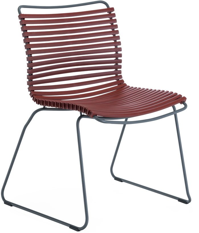 Chaise en métal et plastique rouge Paprika CLICK - Houe - The Cool Republic