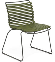 Chaise en métal et plastique vert olive CLICK - Houe - The Cool Republic