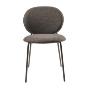 Chaise en métal et tissu gris Simply - Pols Potten - The Cool Republic