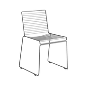 Chaise en métal gris Hee - HAY - The Cool Republic
