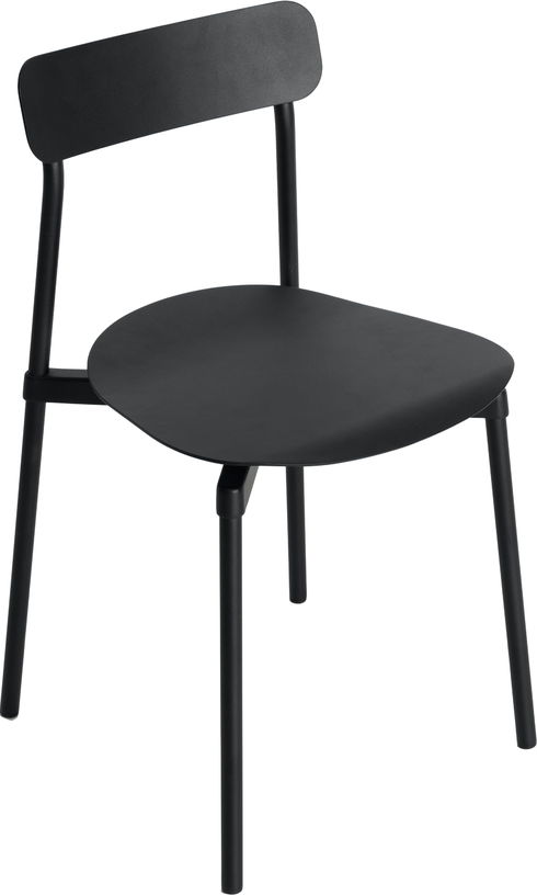 Chaise en métal noir Fromme - Petite Friture - The Cool Republic