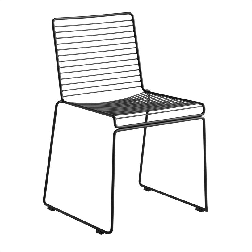Chaise en métal noir Hee - HAY - The Cool Republic