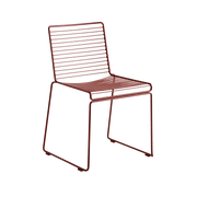 Chaise en métal rouge Hee - HAY - The Cool Republic