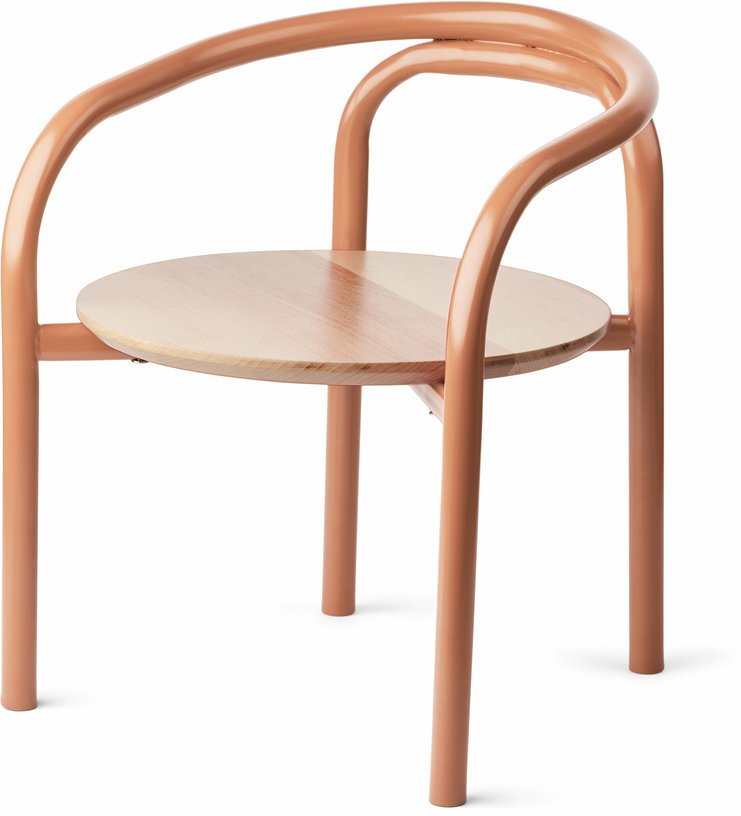 Chaise en métal tuscany rose Baxter - Liewood - The Cool Republic