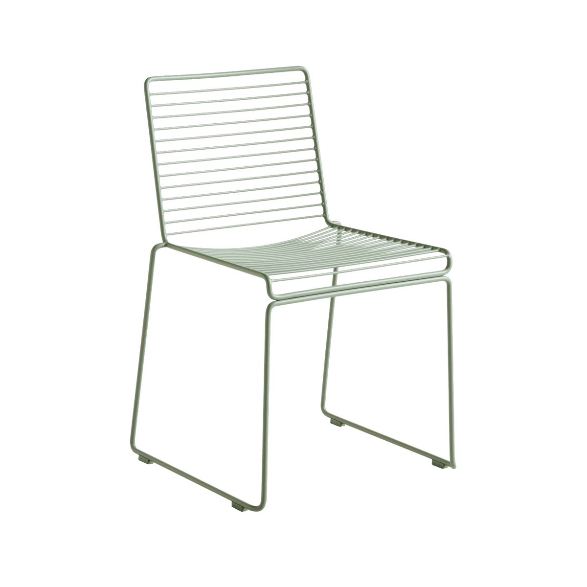 Chaise en métal vert Hee - HAY - The Cool Republic