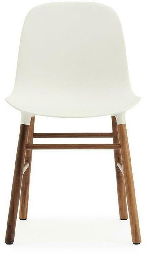 Chaise en noyer naturel et pp blanc Form - Normann Copenhagen - The Cool Republic