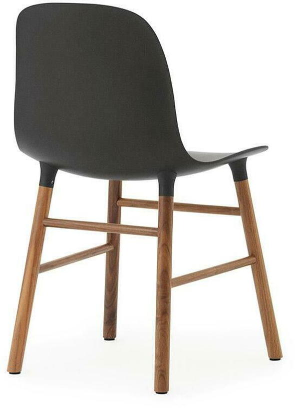 Chaise en noyer naturel et pp noir Form - Normann Copenhagen - The Cool Republic