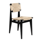 Chaise en papier tissé et bois de chêne noir C-Chair - Gubi - The Cool Republic