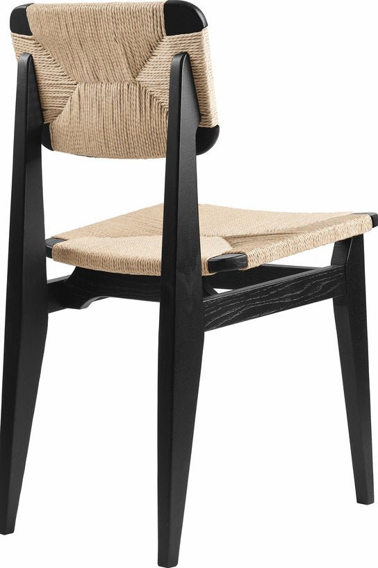 Chaise en papier tissé et bois de chêne noir C - Chair - Gubi - The Cool Republic