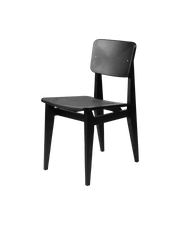 Chaise en placage de chêne noir 16,2x31,1x20,9cm C-Chair - Gubi - The Cool Republic