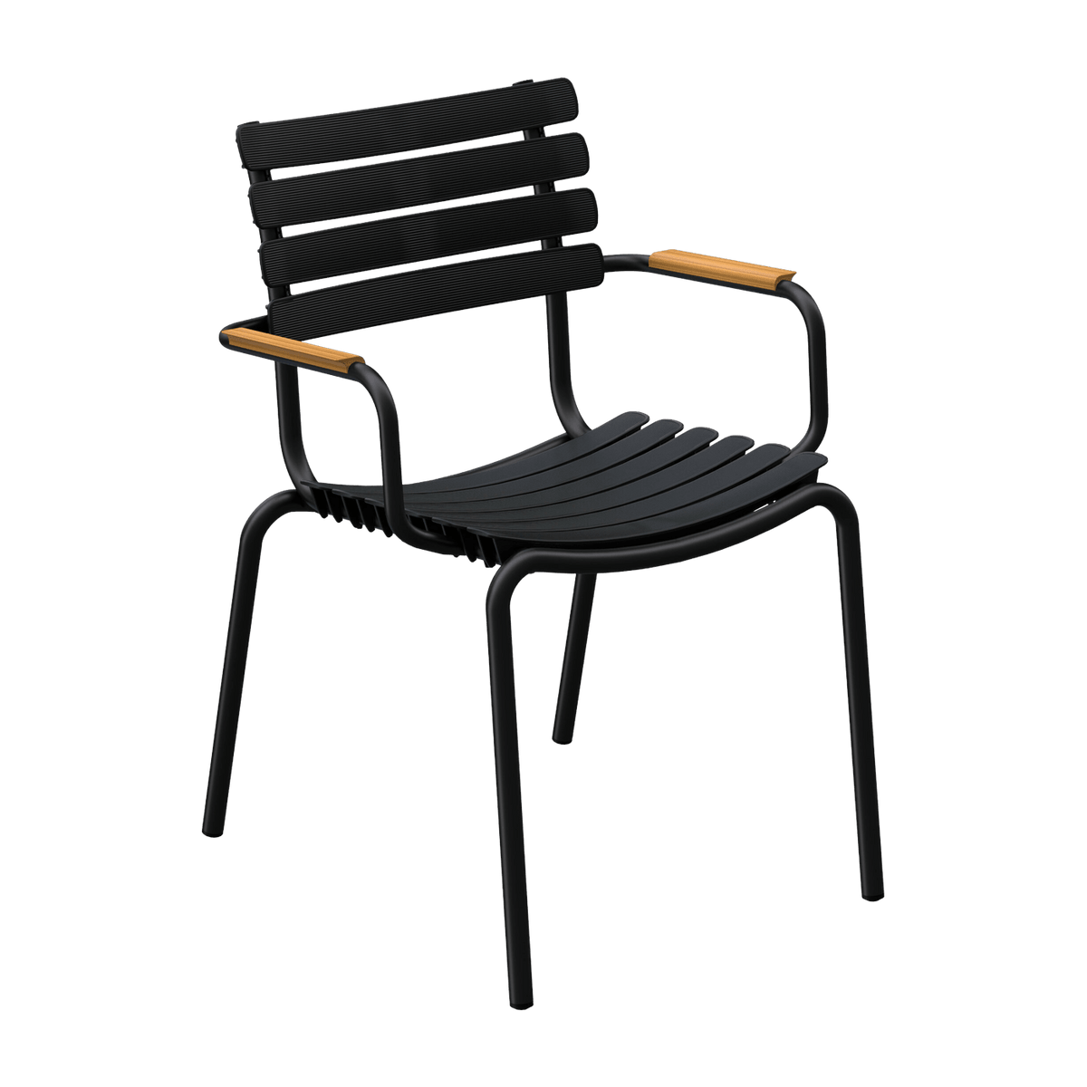 Reclips recycled plastic, aluminum and bamboo chair - Houe - The Cool Republic