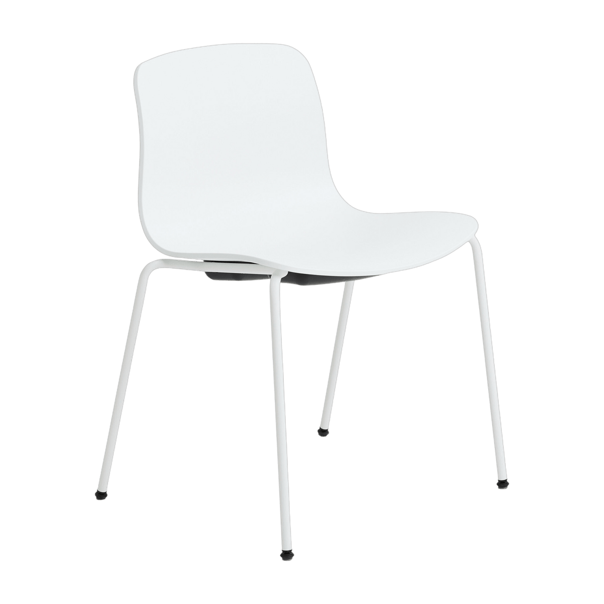 Chaise en plastique recyclé blanc et pieds en acier blanc AAC 16 2.0 - HAY - The Cool Republic