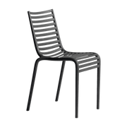 Chaise en plastique recyclé gris foncé PIP-e Green - Driade - The Cool Republic