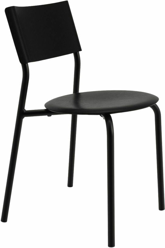 Chaise en plastique recyclé noire SSDr - TIPTOE - The Cool Republic