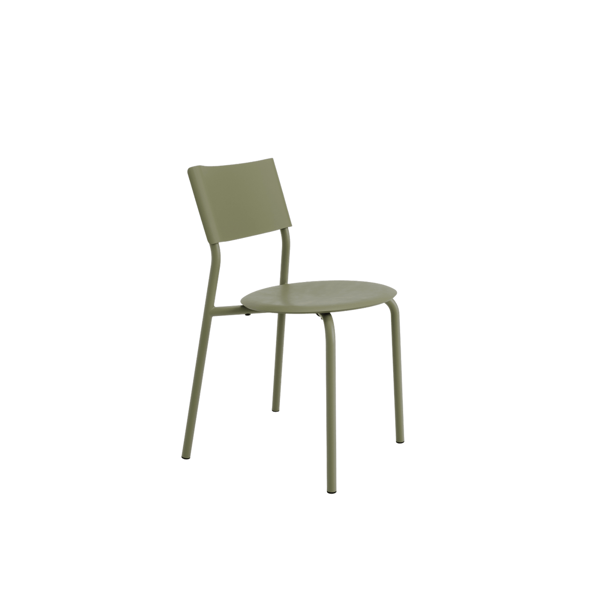 Chaise en plastique recyclé vert kaki SSDr - TIPTOE - The Cool Republic