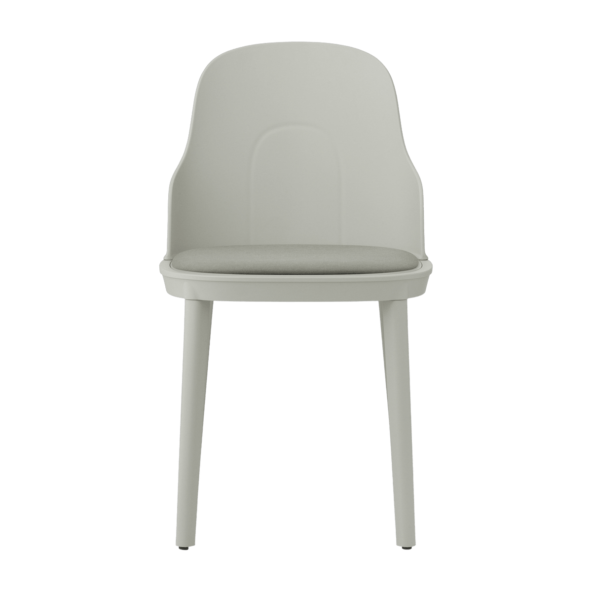 Chaise en polypropylène à l'assise en tissu canvas gris chaud Allez Warm Grey - Normann Copenhagen - The Cool Republic