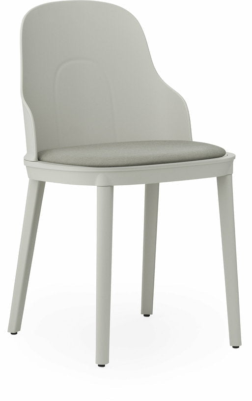 Chaise en polypropylène à l'assise en tissu canvas gris chaud Allez Warm Grey - Normann Copenhagen - The Cool Republic