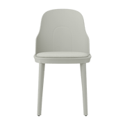 Chaise en polypropylène à l'assise en tissu MLF gris chaud Allez Warm Grey - Normann Copenhagen - The Cool Republic