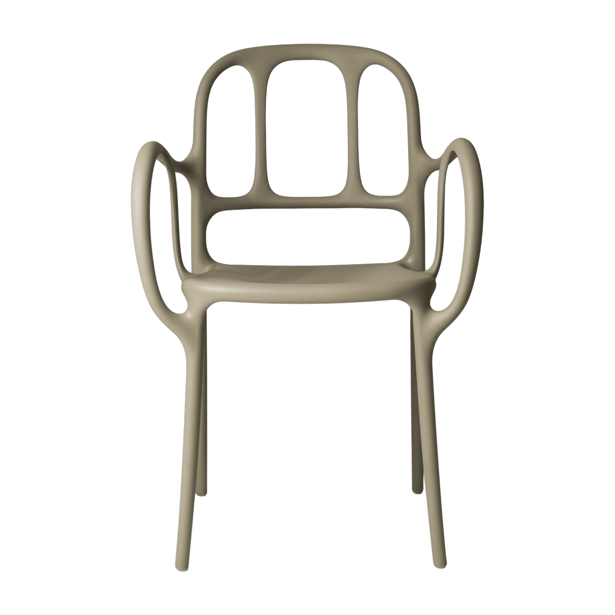 Chaise en polypropylene beige Mila - Magis - The Cool Republic