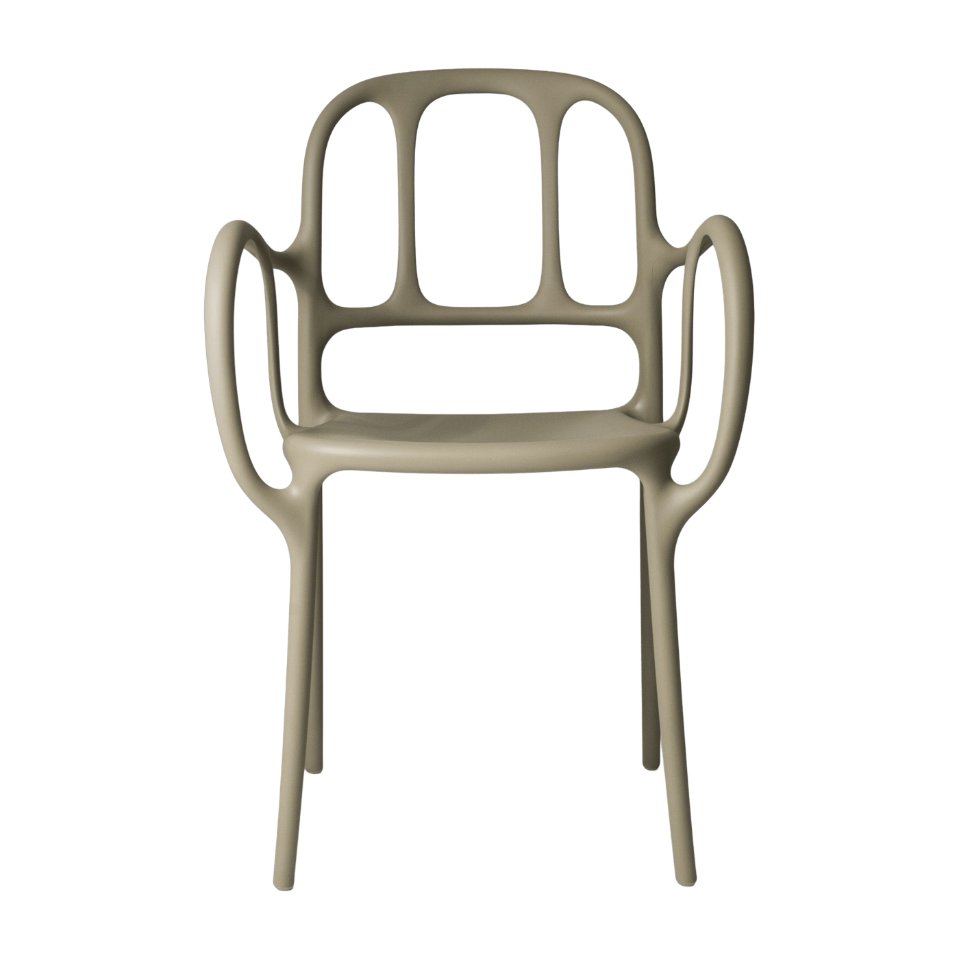 Chaise en polypropylene beige Mila - Magis - The Cool Republic