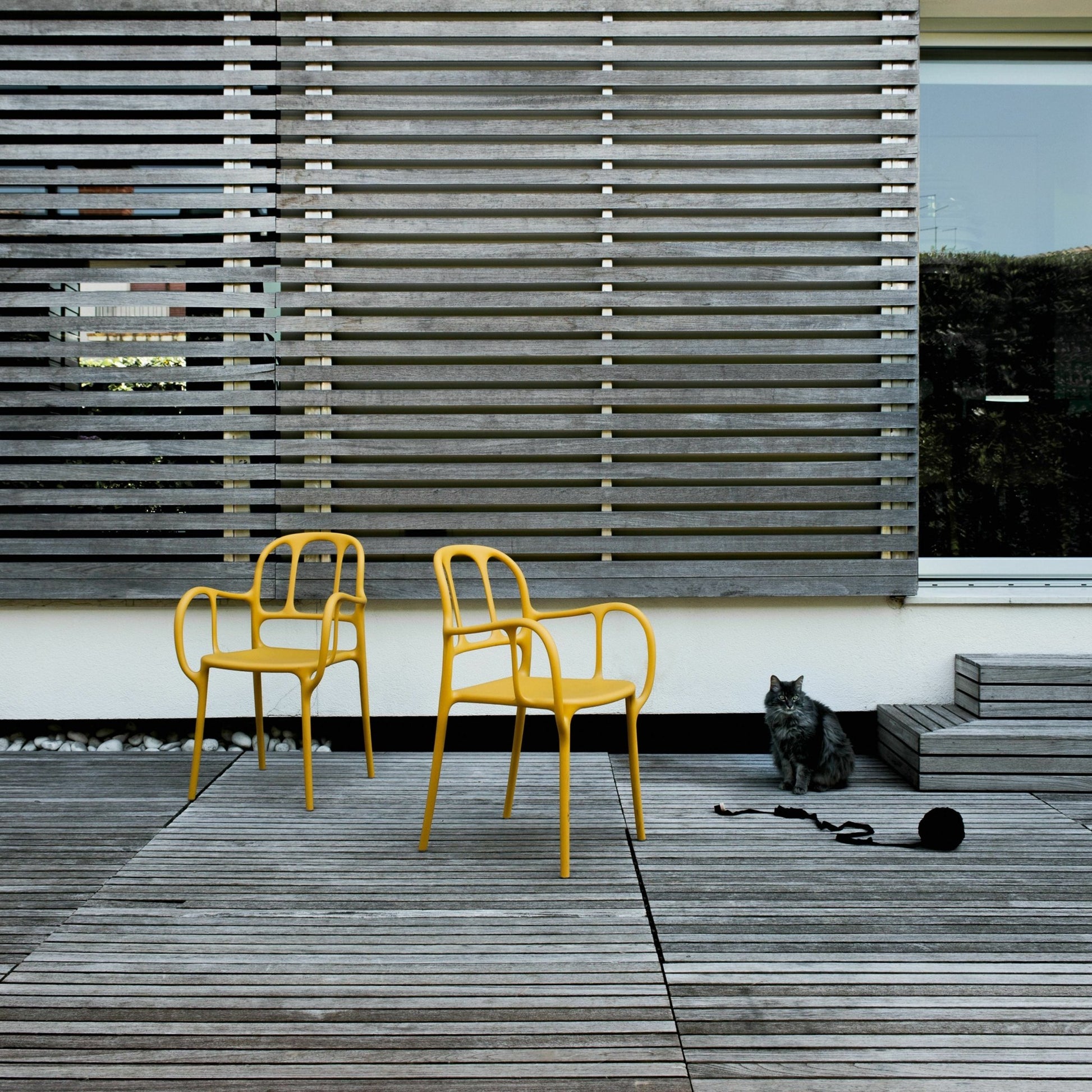 Chaise en polypropylene jaune Mila - Magis - The Cool Republic