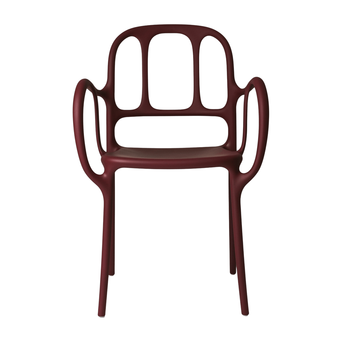 Chaise en polypropylene rouge Mila - Magis - The Cool Republic