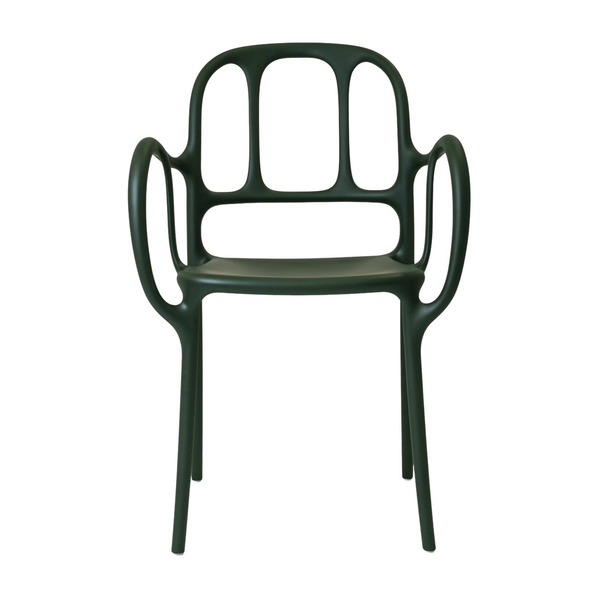 Chaise en polypropylene vert foncé Mila - Magis - The Cool Republic