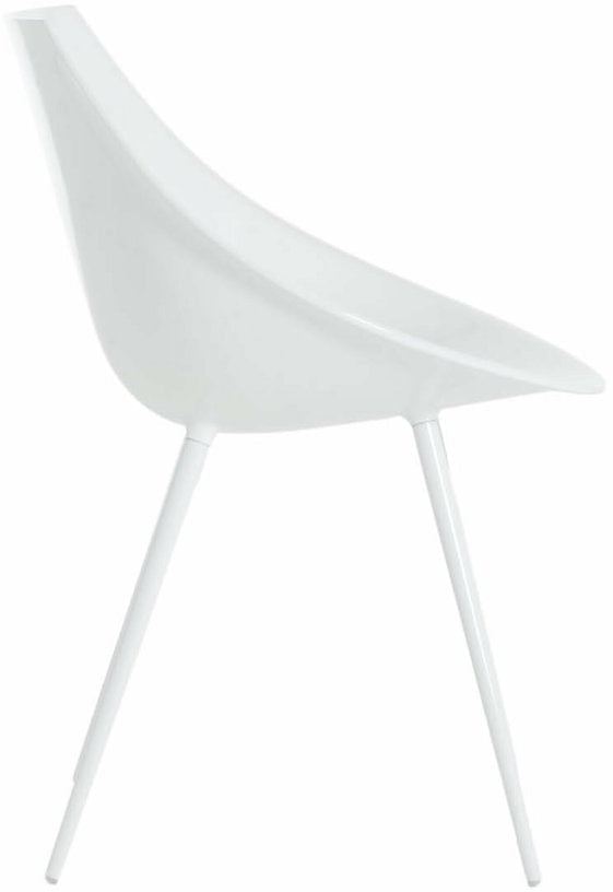 Chaise en polyuréthane et aluminium blanc Lagò - Driade - The Cool Republic