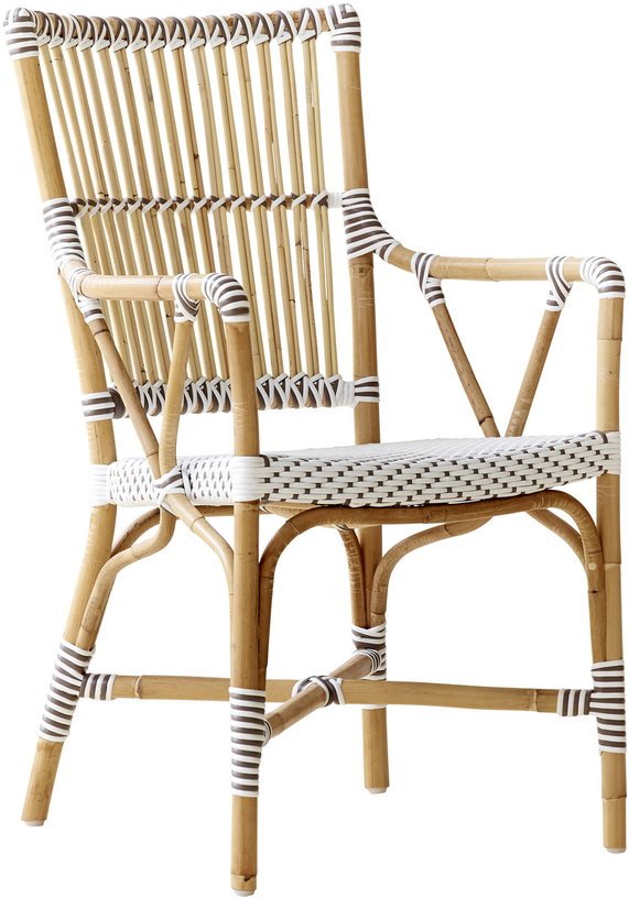 Chaise en rotin avec accoudoirs Monique - Sika Design - The Cool Republic