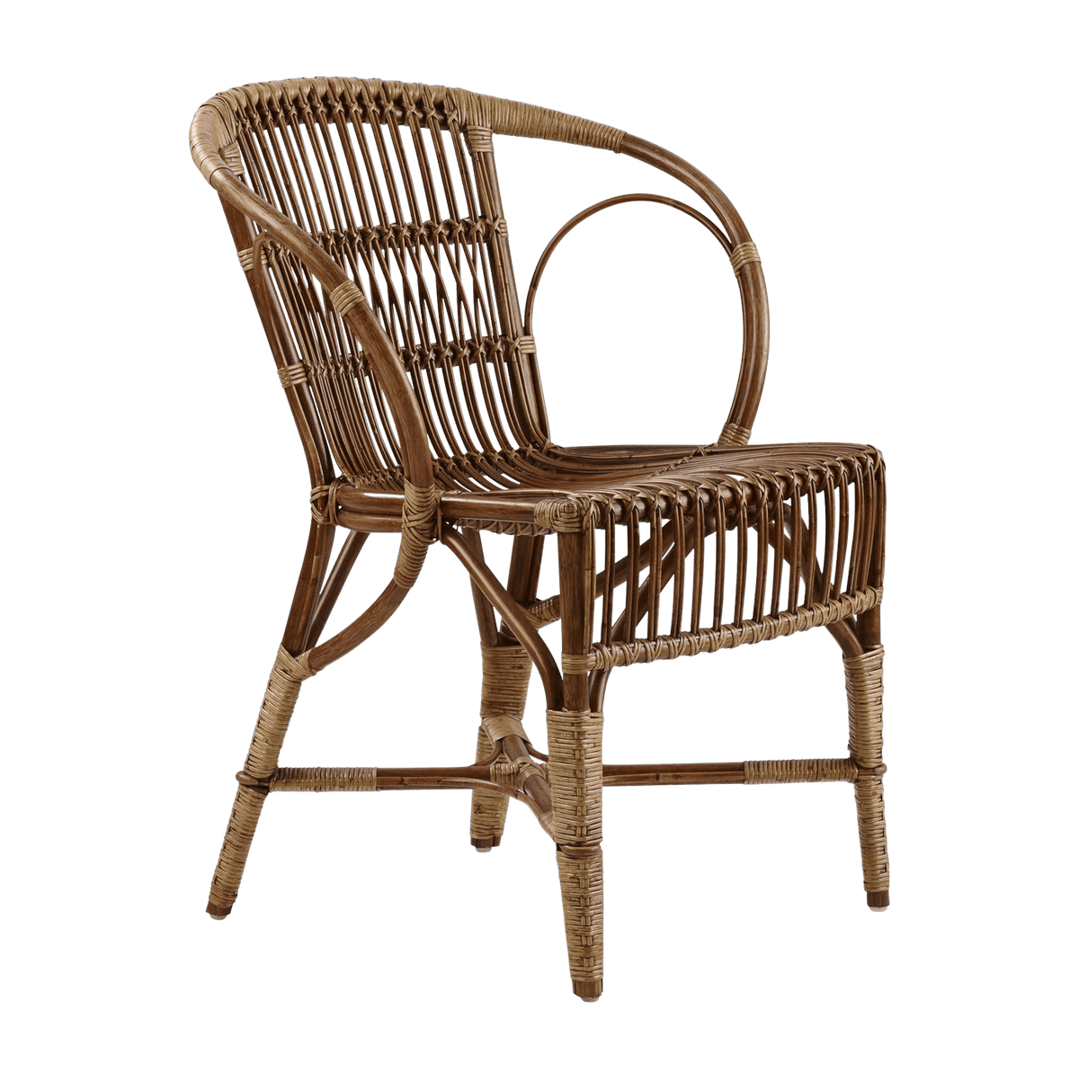 Chaise en rotin foncé Wengler - Sika Design - The Cool Republic