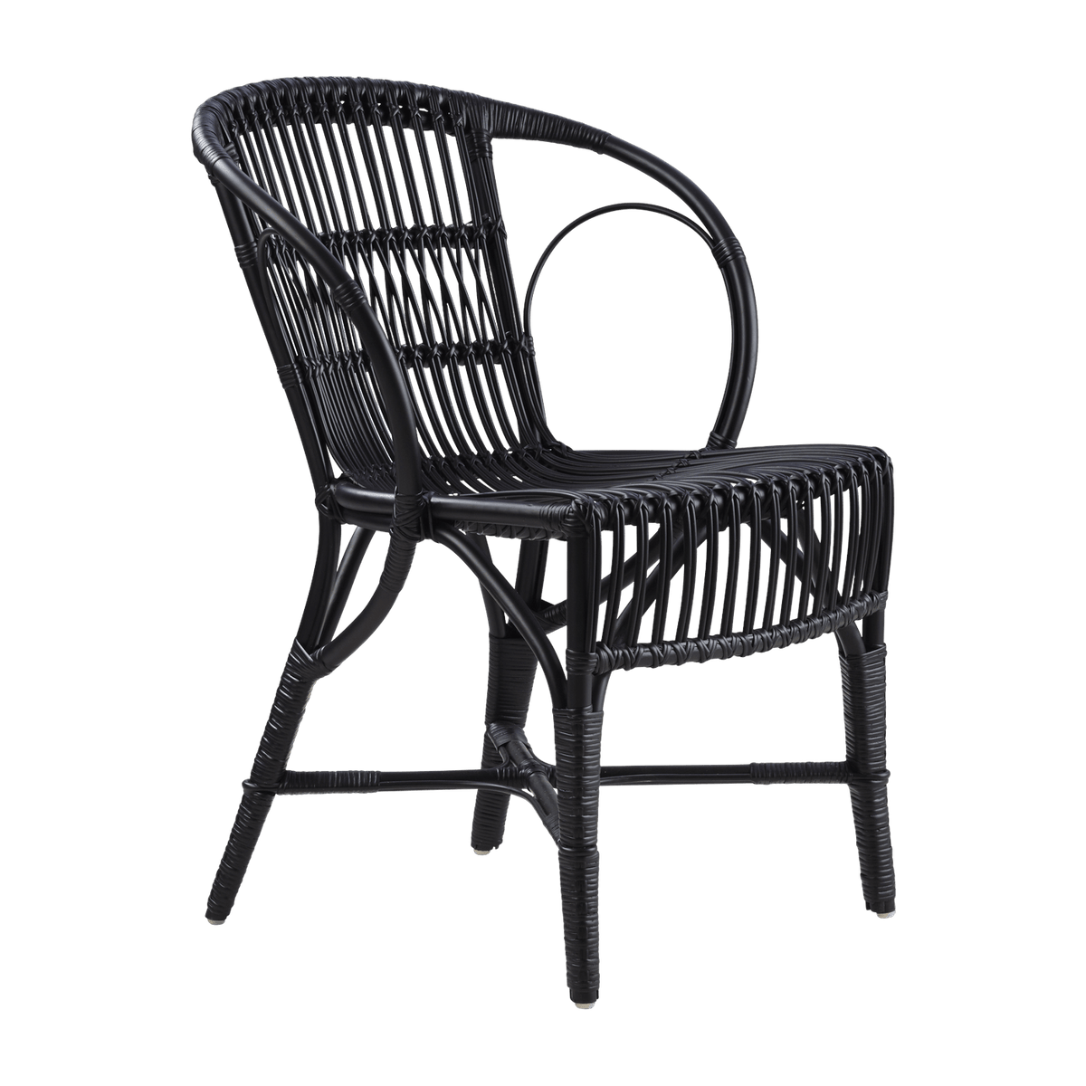 Chaise en rotin noir Wengler - Sika Design - The Cool Republic