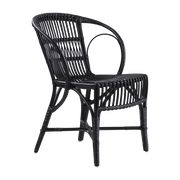 Chaise en rotin noir Wengler - Sika Design - The Cool Republic