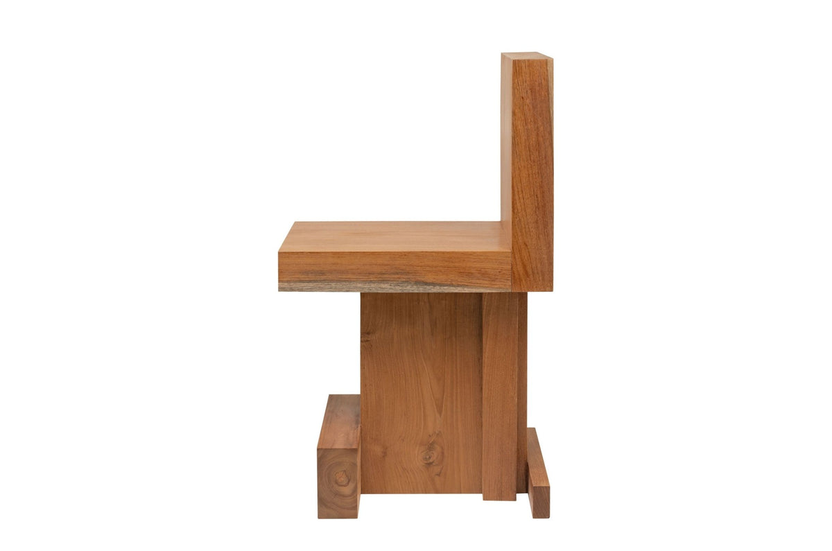 Chaise en teck 30x47x80cm Kaku - Versmissen - The Cool Republic