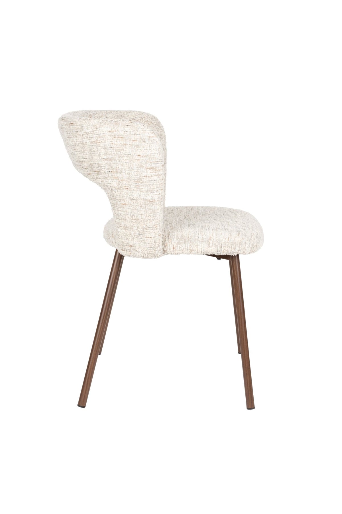 Chaise en tissu beige et métal Arven - The Cool Republic - The Cool Republic