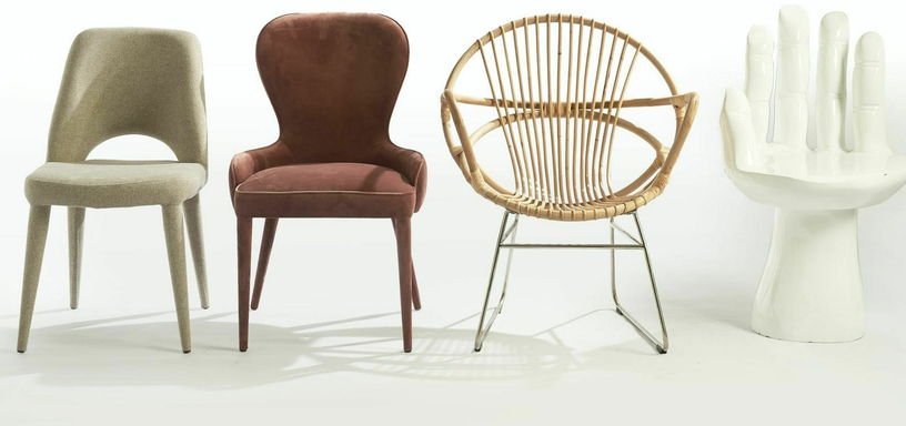 Chaise en tissu beige Holy - Pols Potten - The Cool Republic