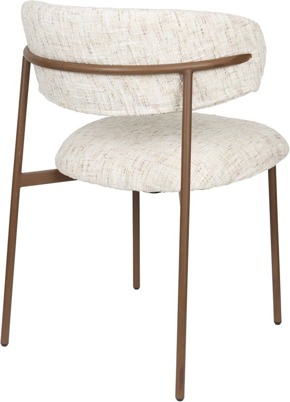 Chaise en tissu blanc Finn - The Cool Republic - The Cool Republic